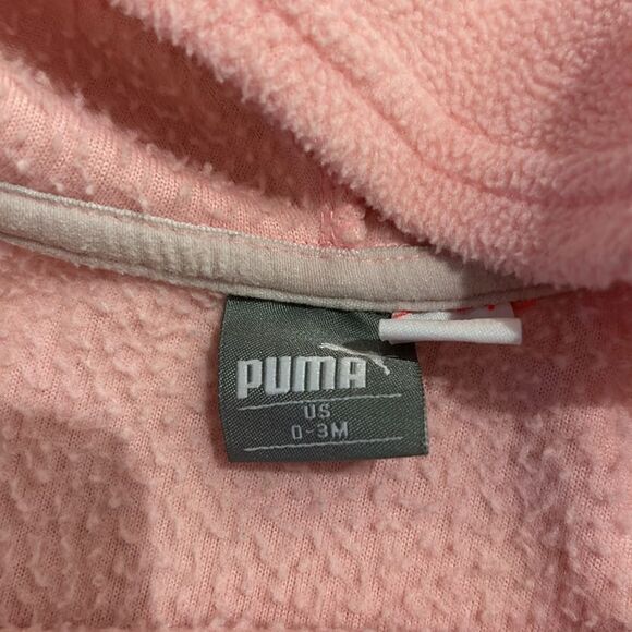 Puma pink fleece jacket 0-3M - Picture 3 of 3